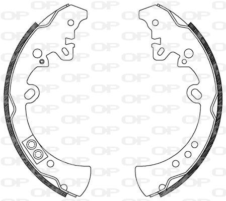 OPEN PARTS Bremžu loku komplekts BSA2122.00